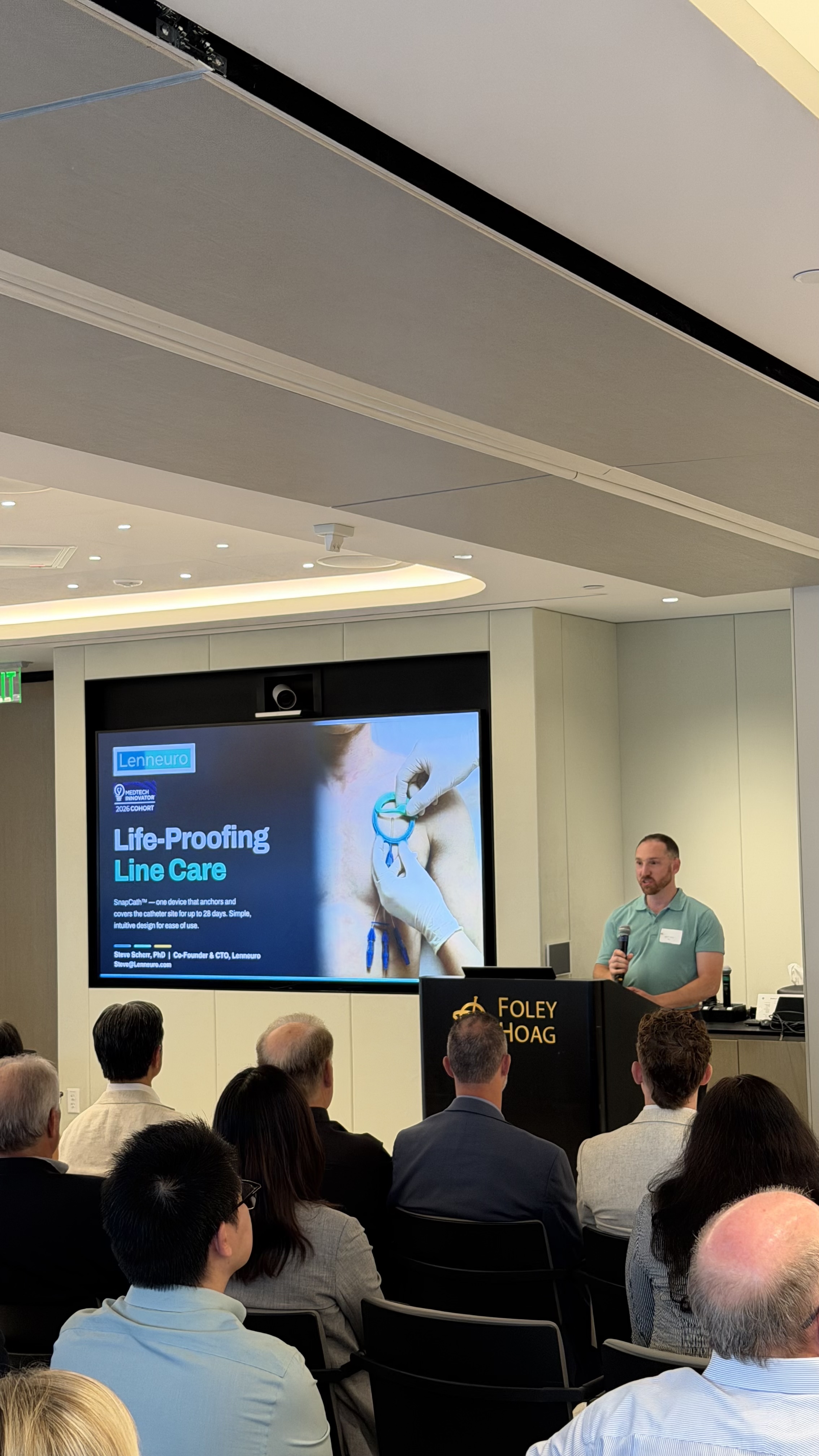 Steven Scherr presenting SnapCath